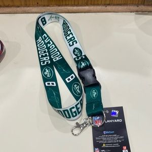 New York jets lanyard Aaron Rodgers new and hard to find official